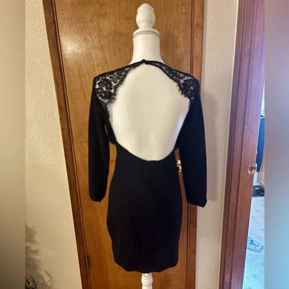 Lulu's Black Backless Lace Dress - Picture 7 of 12